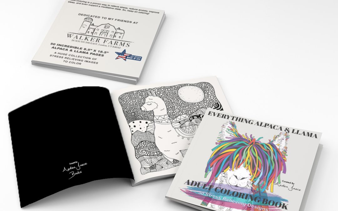 Alpacha & Llamas Adult Coloring Book